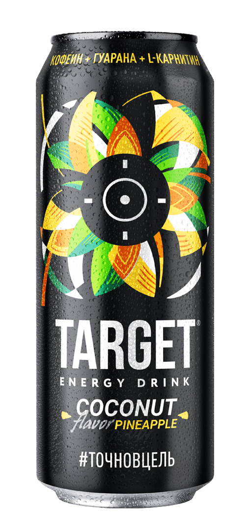 TARGET ENERGY DRINK COCONUT & PINEAPPLE FLAVOR