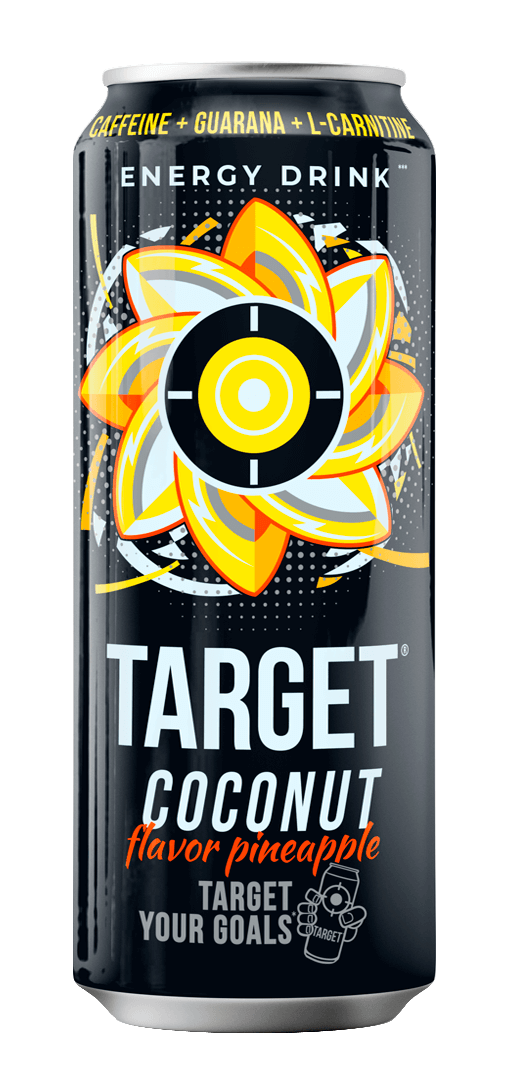 TARGET ENERGY DRINK COCONUT & PINEAPPLE FLAVOR